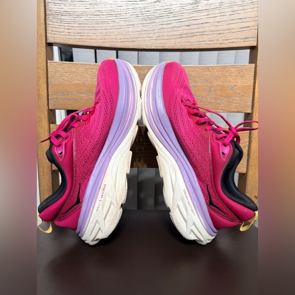 Hoka One Women's Purple (Wmns) Bondi 8 'Cherries Jubilee' size 11 - Picture 5 of 11